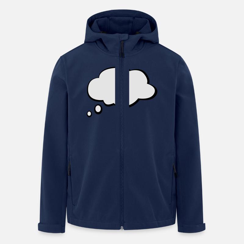 Textballon - Recycelte Männer Softshell-Jacke von Stanley/Stella - Navy