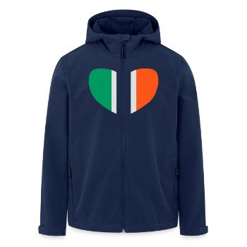 love irland - Recycelte Männer Softshell-Jacke von Stanley/Stella - Navy - Vorne - AI Model Male 185 light (185cm)
