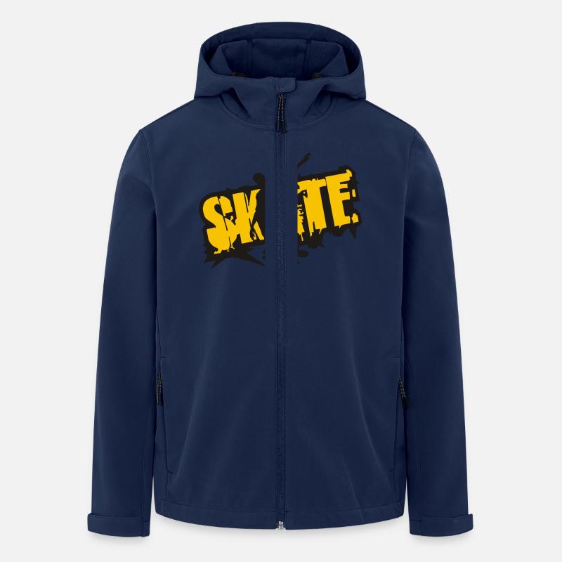 Skate - Recycelte Männer Softshell-Jacke Discoverer von Stanley/Stella - Navy