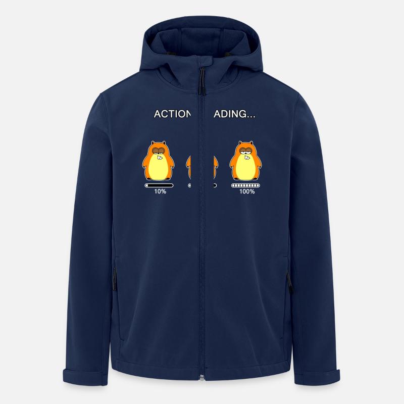 Action loading... (whiteline) - Recycelte Männer Softshell-Jacke von Stanley/Stella - Navy