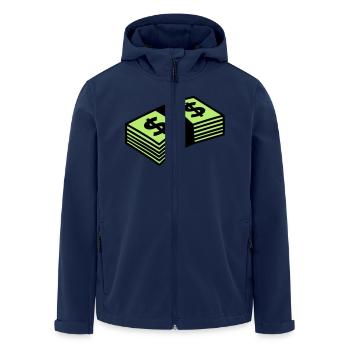 Money dollars Color - Veste softshell homme en polyester recyclé Stanley/Stella - marine - Devant - AI Model Male 185 light (185cm)