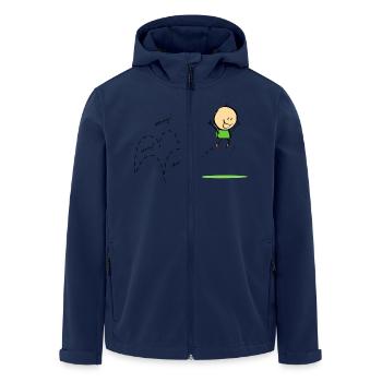 Frühling - Recycelte Männer Softshell-Jacke von Stanley/Stella - Navy - Vorne - AI Model Male 185 light (185cm)