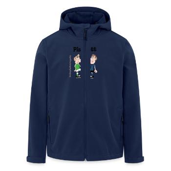 Piss-Pott - Recycelte Männer Softshell-Jacke von Stanley/Stella - Navy - Vorne - AI Model Male 185 light (185cm)
