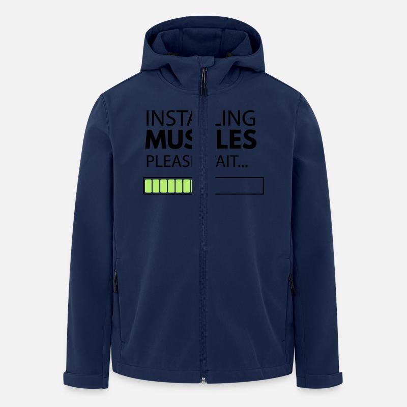muscle_man - Recycelte Männer Softshell-Jacke von Stanley/Stella - Navy