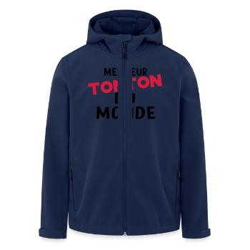 meilleur tonton dU MONDE - Veste softshell homme en polyester recyclé Stanley/Stella - marine - Devant - AI Model Male 185 light (185cm)