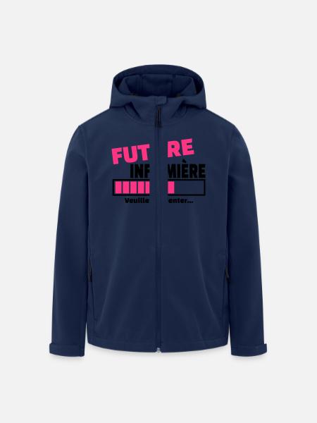 future infirmière - Veste softshell homme en polyester recyclé Stanley/Stella - marine