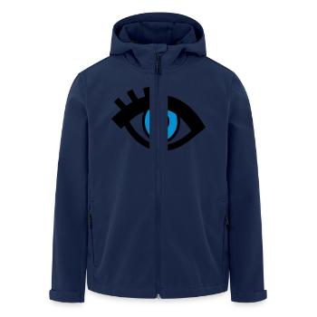eyes - Recycelte Männer Softshell-Jacke von Stanley/Stella - Navy - Vorne - AI Model Male 185 light (185cm)