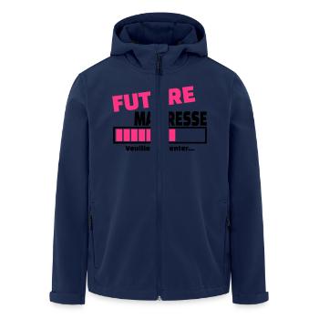 future maîtresse - Veste softshell homme en polyester recyclé Stanley/Stella - marine - Devant - AI Model Male 185 light (185cm)
