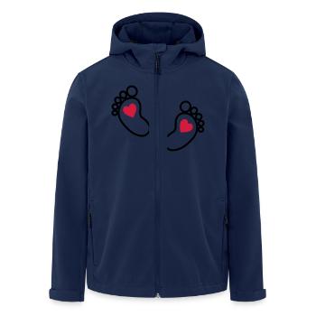 Baby feet - Men’s Recycled Softshell Jacket by Stanley/Stella - navy - Front - AI Model Male 185 light (185cm)