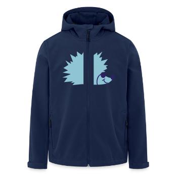 Igel - Recycelte Männer Softshell-Jacke von Stanley/Stella - Navy - Vorne - AI Model Male 185 light (185cm)