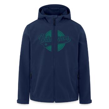 Groom - Bachelor - bachelorette party - JGA - Men’s Recycled Softshell Jacket by Stanley/Stella - navy - Front - AI Model Male 185 light (185cm)