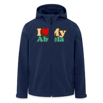 i love my abuela - Men’s Recycled Softshell Jacket by Stanley/Stella - navy - Front - AI Model Male 185 light (185cm)