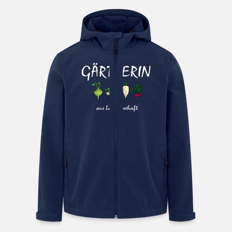 Gärtnerin aus Leidenschaft - Recycelte Männer Softshell-Jacke von Stanley/Stella - Navy
