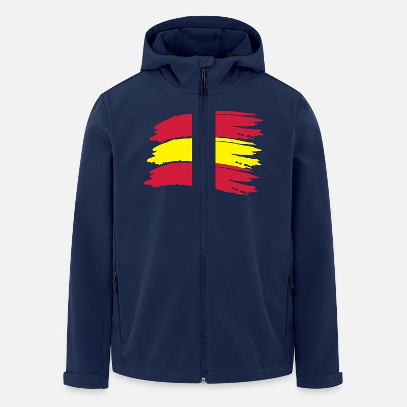 Flag Spain Vector - Men’s Recycled Softshell Jacket by Stanley/Stella - navy