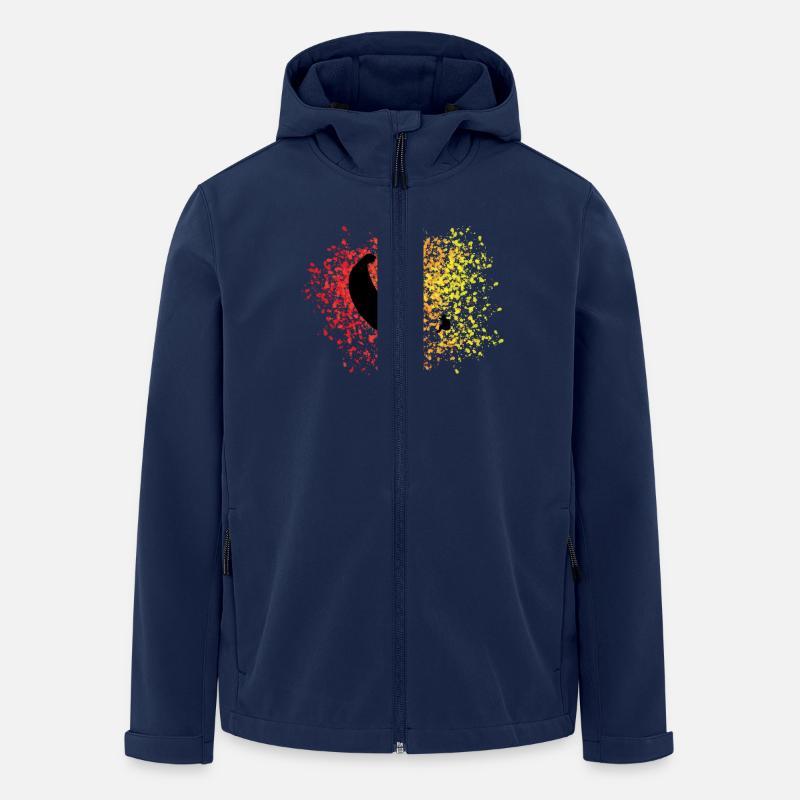 Paraglider color - Recycelte Männer Softshell-Jacke von Stanley/Stella - Navy