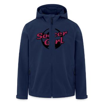 Soccer Girl - Recycelte Männer Softshell-Jacke von Stanley/Stella - Navy - Vorne - AI Model Male 185 light (185cm)