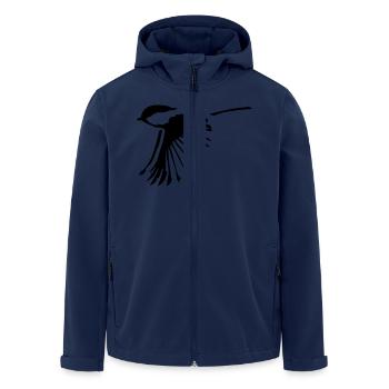 Bird - Men’s Recycled Softshell Jacket by Stanley/Stella - navy - Front - AI Model Male 185 light (185cm)