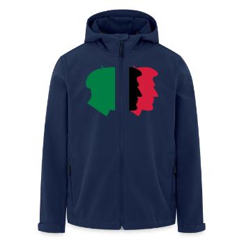 Baskische Leute - Recycelte Männer Softshell-Jacke von Stanley/Stella - Navy - Vorne - AI Model Male 185 light (185cm)