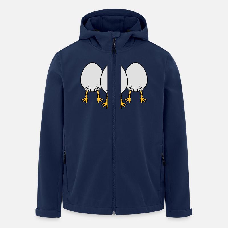 Chick In Egg Crew - Men’s Recycled Softshell Jacket by Stanley/Stella - navy