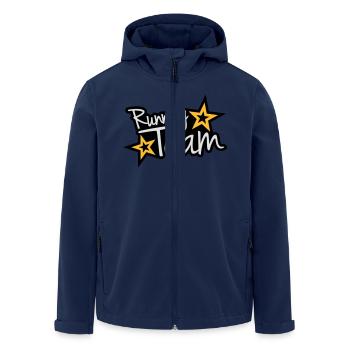 Running Team - Men’s Recycled Softshell Jacket by Stanley/Stella - navy - Front - AI Model Male 185 light (185cm)