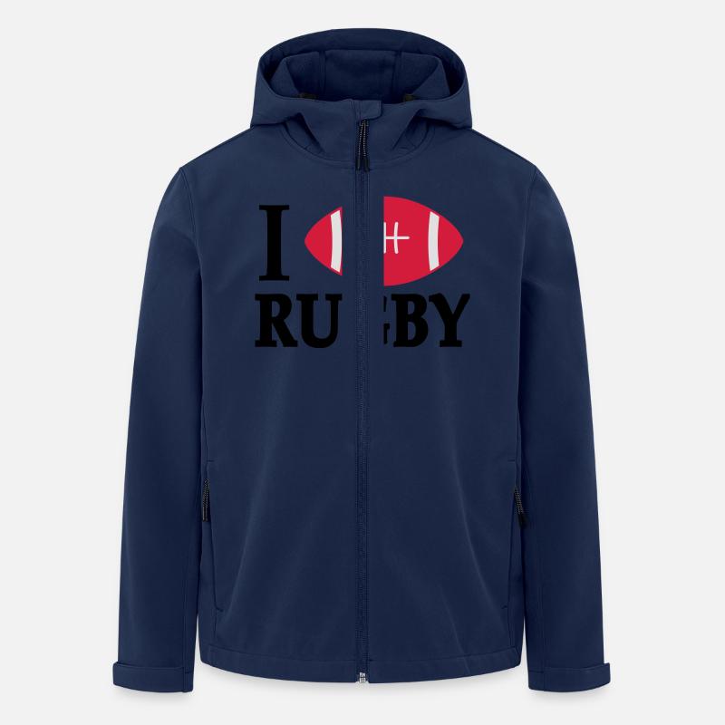 RUGBY - Recycelte Männer Softshell-Jacke von Stanley/Stella - Navy