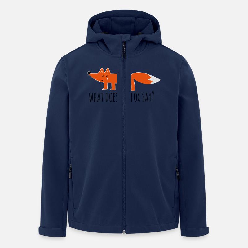 what does the fox say renard meme Proverbes - Veste softshell homme en polyester recyclé Stanley/Stella - marine