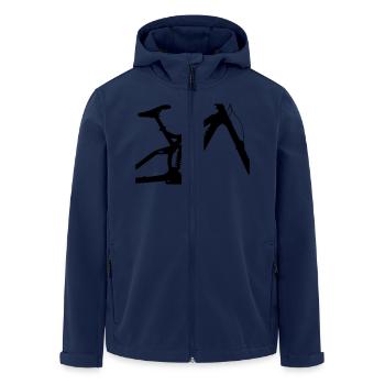 Downhill - Recycelte Männer Softshell-Jacke von Stanley/Stella - Navy - Vorne - AI Model Male 185 light (185cm)
