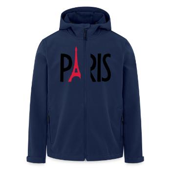 Eiffel Tower France Paris Logo - Men’s Recycled Softshell Jacket by Stanley/Stella - navy - Front - AI Model Male 185 light (185cm)