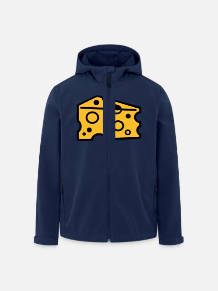 Käse - Recycelte Männer Softshell-Jacke von Stanley/Stella - Navy