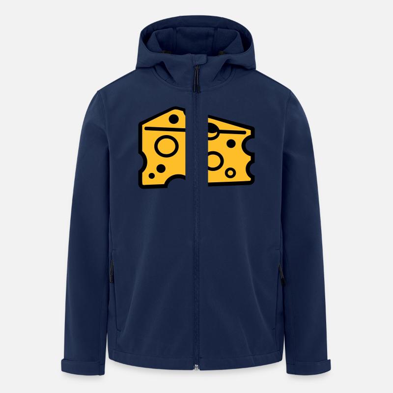 Cheese - Men’s Recycled Softshell Jacket by Stanley/Stella - navy
