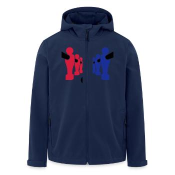 Baby-foot - Veste softshell homme en polyester recyclé Stanley/Stella - marine - Devant - AI Model Male 185 light (185cm)