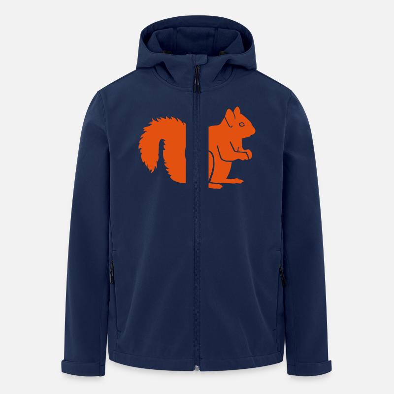 Eichhörnchen - Recycelte Männer Softshell-Jacke von Stanley/Stella - Navy