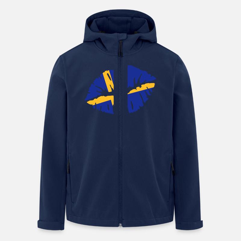 Schweden - Recycelte Männer Softshell-Jacke von Stanley/Stella - Navy