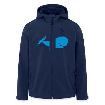 Baleine - Veste softshell homme en polyester recyclé Stanley/Stella - marine - Devant - AI Model Male 185 light (185cm)