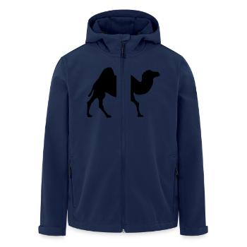 Camel - Men’s Recycled Softshell Jacket by Stanley/Stella - navy - Front - AI Model Male 185 light (185cm)