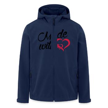 Made with heart - baby - newborn-family-child - Men’s Recycled Softshell Jacket by Stanley/Stella - navy - Front - AI Model Male 185 light (185cm)