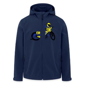Speedway Team Sweden - Recycelte Männer Softshell-Jacke von Stanley/Stella - Navy - Vorne - AI Model Male 185 light (185cm)