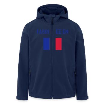 France / Français / Française / Bébé / Naissance - Veste softshell homme en polyester recyclé Stanley/Stella - marine - Devant - AI Model Male 185 light (185cm)
