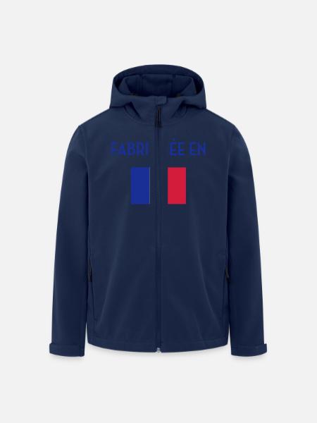 France / Français / Française / Bébé / Naissance - Men’s Recycled Softshell Jacket by Stanley/Stella - navy