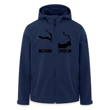 Schnorcheln - Recycelte Männer Softshell-Jacke von Stanley/Stella - Navy - Vorne - AI Model Male 185 light (185cm)