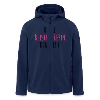 Reiseführer Reiseführerin Führer Tourismus Tourist - Recycelte Männer Softshell-Jacke von Stanley/Stella - Navy - Vorne - AI Model Male 185 light (185cm)
