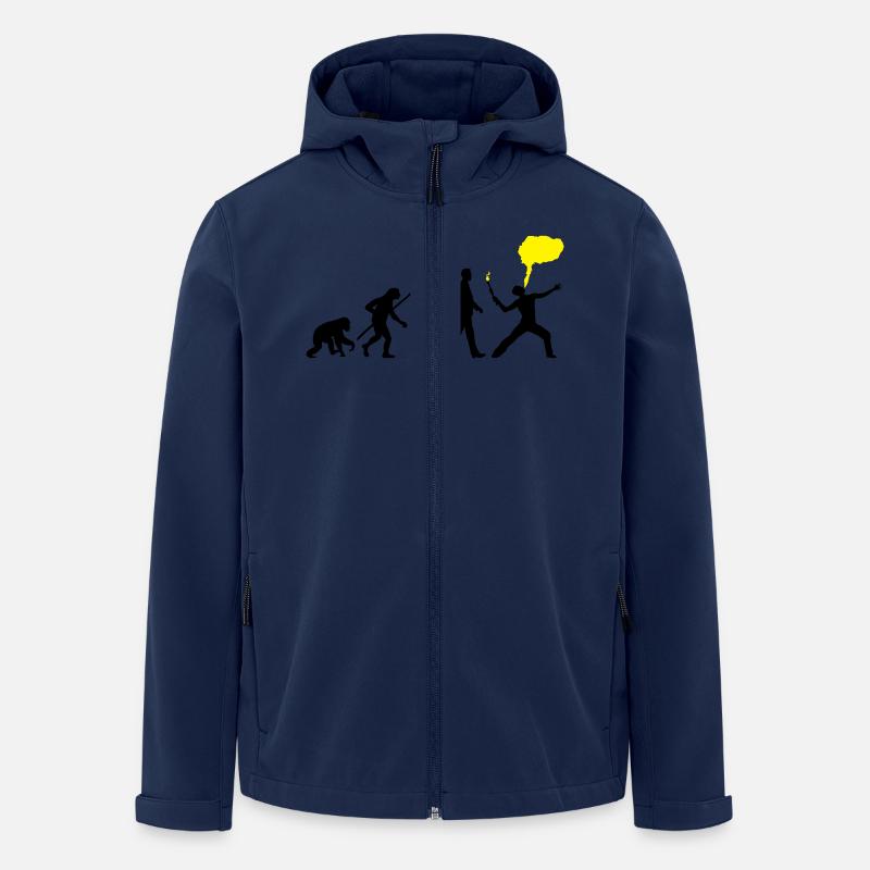 feuerschlucker_072016_a_2c - Recycelte Männer Softshell-Jacke von Stanley/Stella - Navy