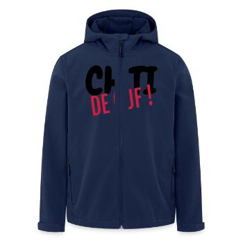 Ch'ti / Nord / Chti / Ch'ti mi / Nordiste - Veste softshell homme en polyester recyclé Stanley/Stella - marine - Devant - AI Model Male 185 light (185cm)