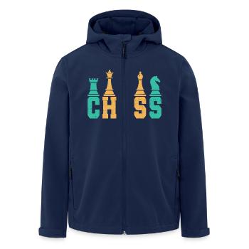 Chess Player Geschenk Schach Sport Schachmeister - Recycelte Männer Softshell-Jacke von Stanley/Stella - Navy - Vorne - AI Model Male 185 light (185cm)