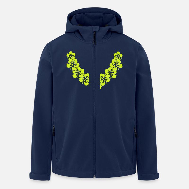 blumen kette - Recycelte Männer Softshell-Jacke von Stanley/Stella - Navy
