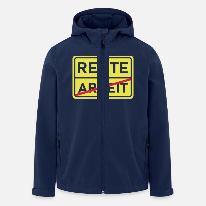 arbeit rente - Recycelte Männer Softshell-Jacke von Stanley/Stella - Navy