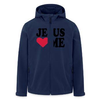 Jesus - Veste softshell homme en polyester recyclé Stanley/Stella - marine - Devant - AI Model Male 185 light (185cm)