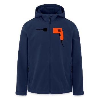 outils - Veste softshell homme en polyester recyclé Stanley/Stella - marine - Devant - AI Model Male 185 light (185cm)
