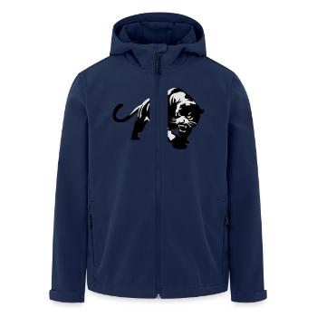 panther - Men’s Recycled Softshell Jacket by Stanley/Stella - navy - Front - AI Model Male 185 light (185cm)