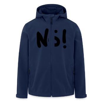 Nö! - Recycelte Männer Softshell-Jacke von Stanley/Stella - Navy - Vorne - AI Model Male 185 light (185cm)